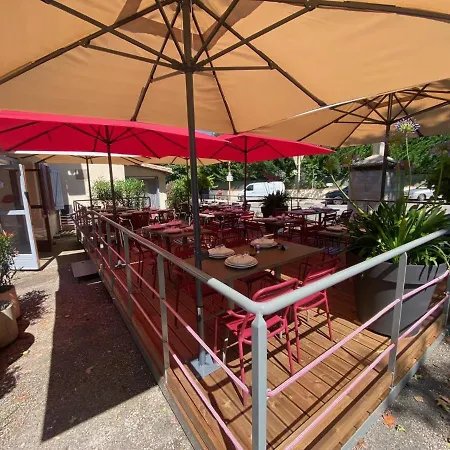 Restaurant L'escale Chez Mimi 호텔 Bioule